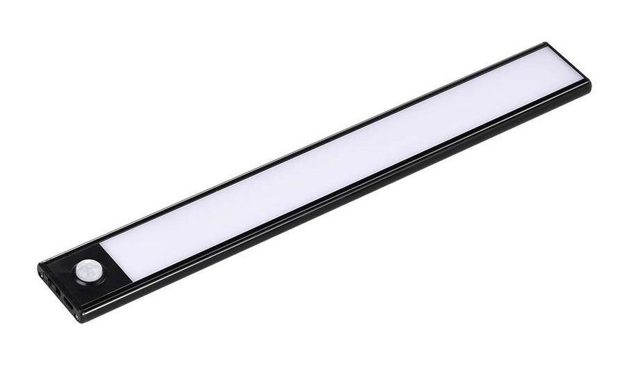 LED Solution Černé nábytkové LED svítidlo 30cm 1,5W s pohybovým čidlem 2959