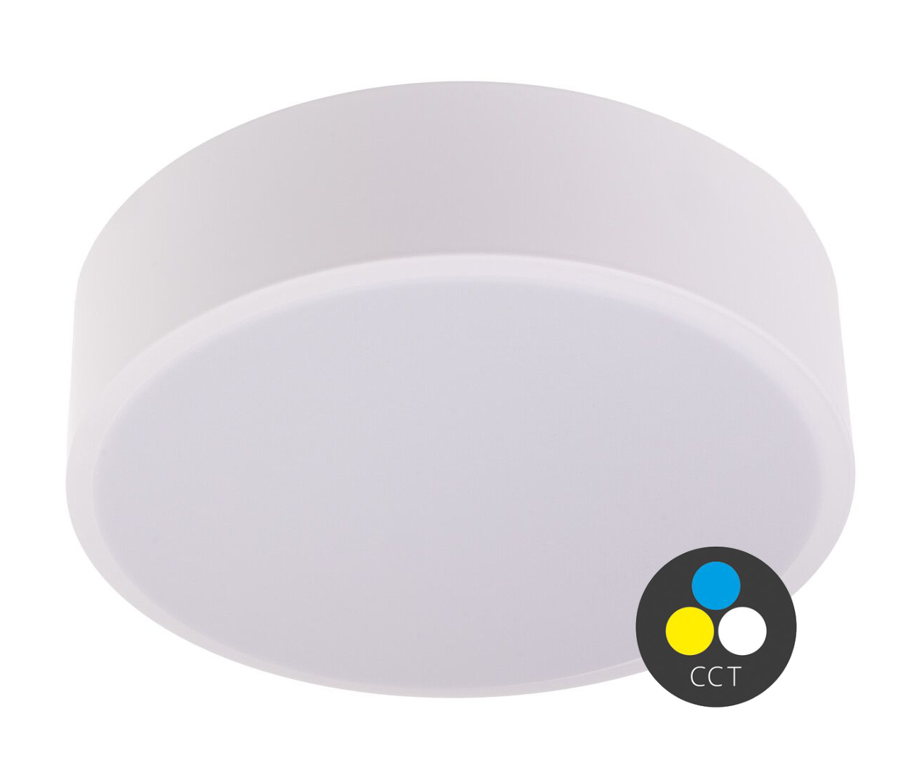 T-LED Bílé LED stropní svítidlo kulaté 300mm 24W CCT 105441