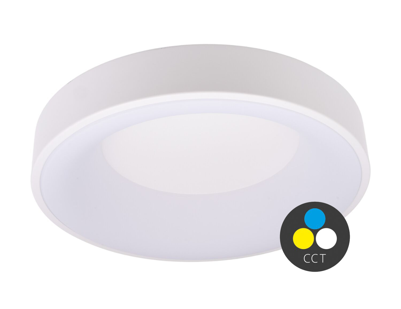 T-LED Bílé LED stropní svítidlo kulaté 380mm 32W CCT 105531