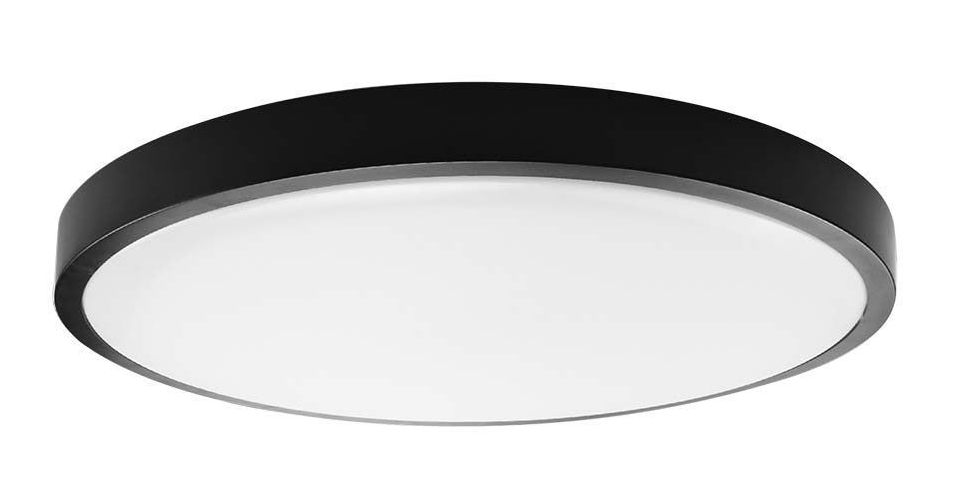 LED Solution Černé přisazené LED svítidlo kulaté 24W IP44 76371