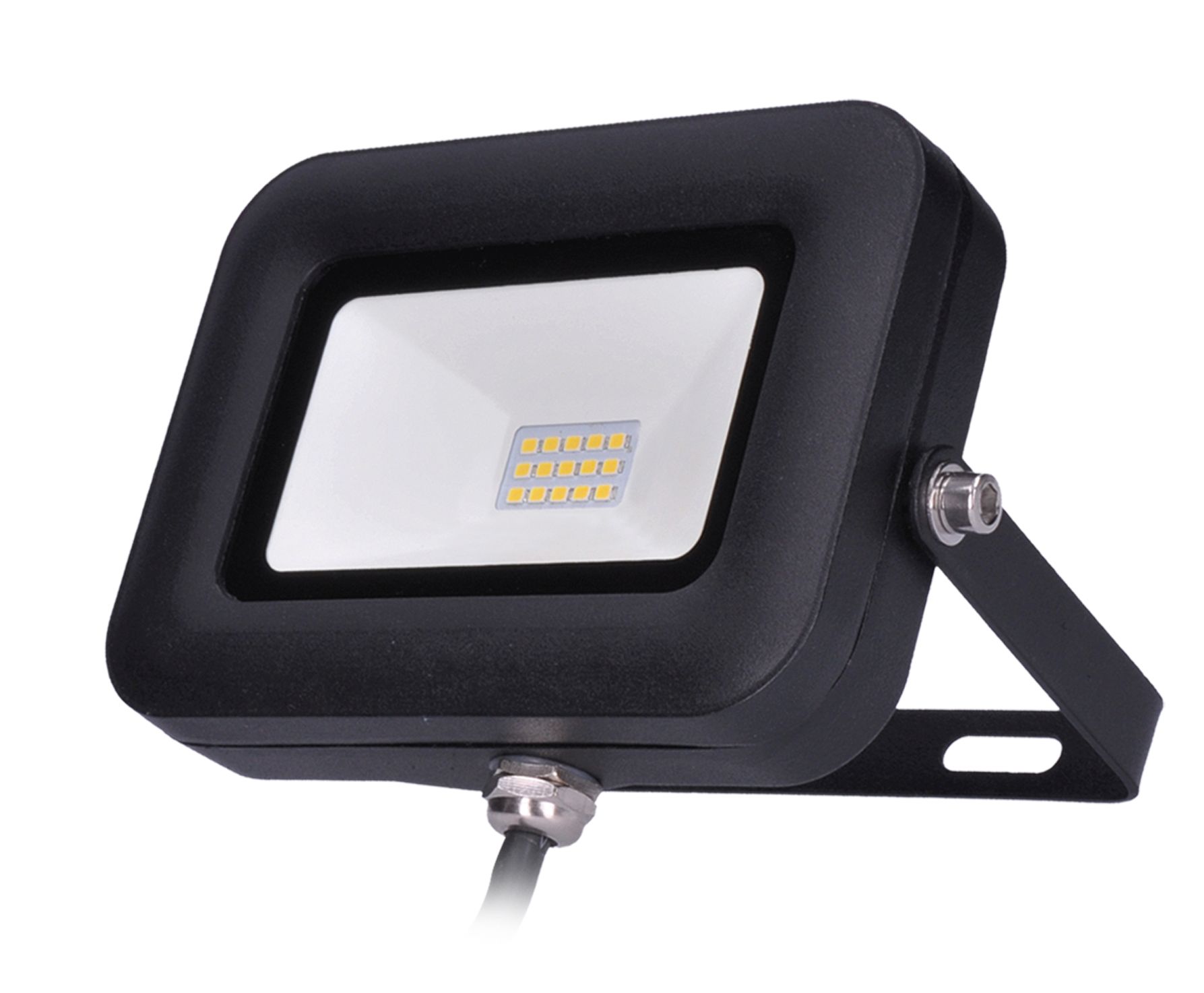 Solight Černý LED reflektor 10W WM-10W-L