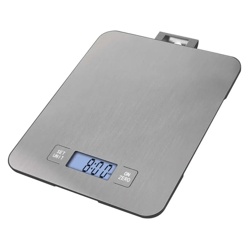 EMOS Stříbrná digitální kuchyňská váha EV023