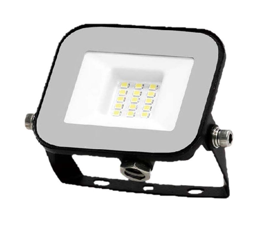LED Solution Černý LED reflektor 10W Premium Barva světla: Denní bílá 9899