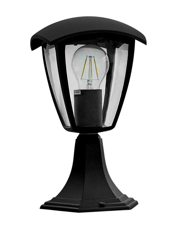 LED Solution Černá zahradní lampa pro LED žárovku E27 29cm 7057