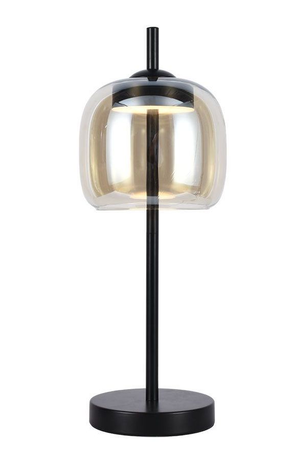 LED Solution Černá LED stolní lampa s jantarovým stínidlem 7W 23380