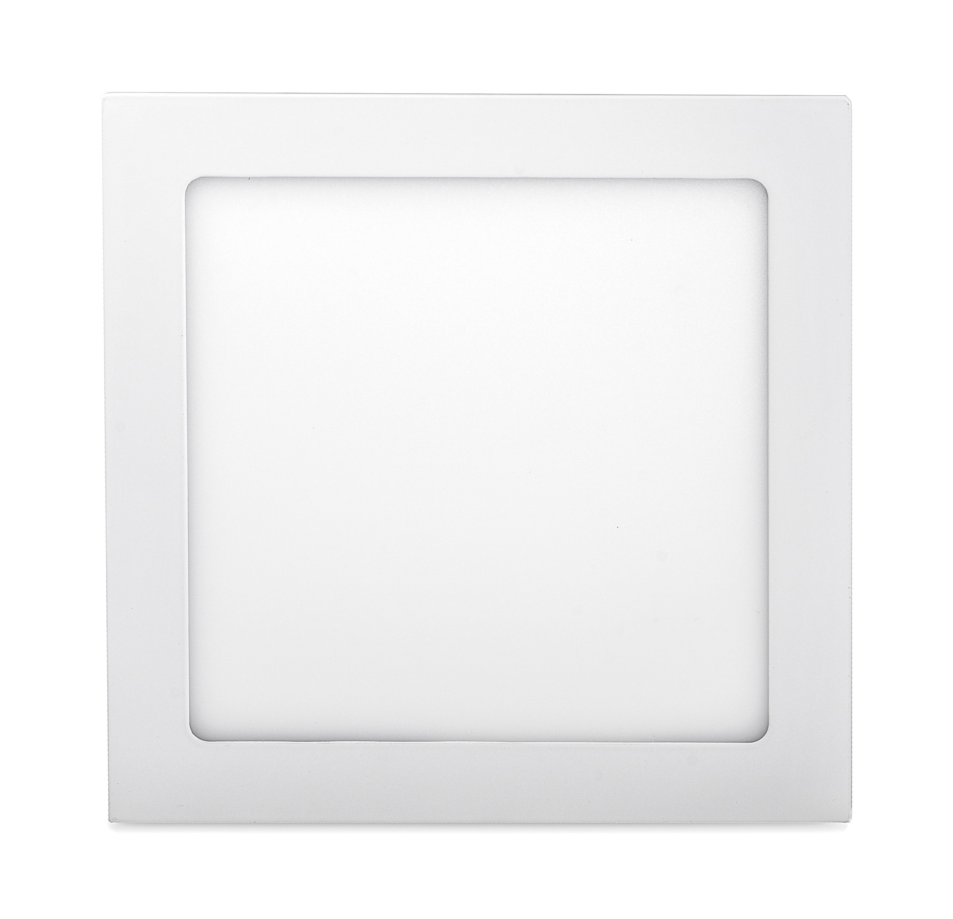 LED Solution Bílý vestavný LED panel hranatý 170 x 170mm 12W stmívatelný Barva světla: Teplá bílá 191168_10290