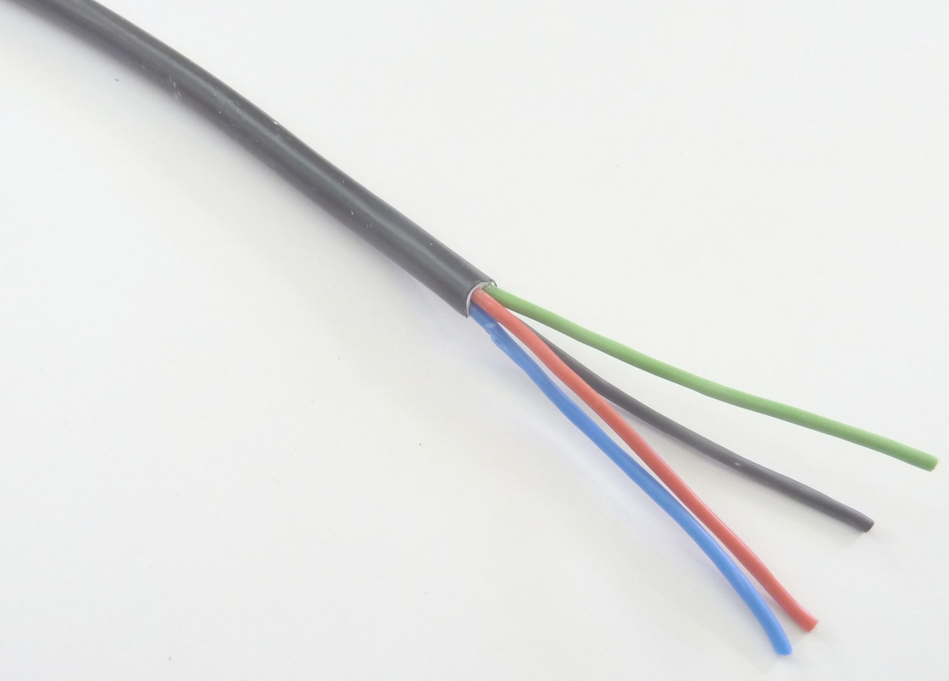 T-LED Kabel RGB čtyřžilový kulatý Průměr: 4x 0,5 mm² černý 111112