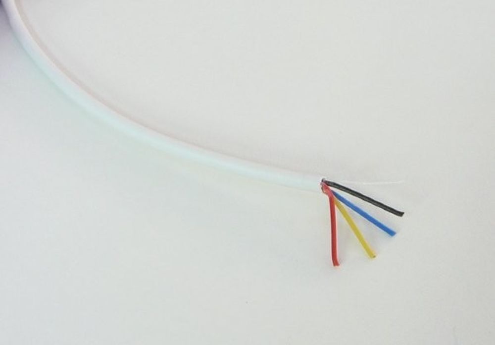T-LED Kabel RGB čtyřžilový kulatý Průměr: 4× 0,19 mm² 11105