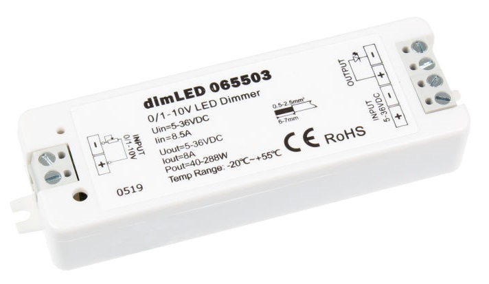 T-LED DimLED stmívač 0/1-10V 065503