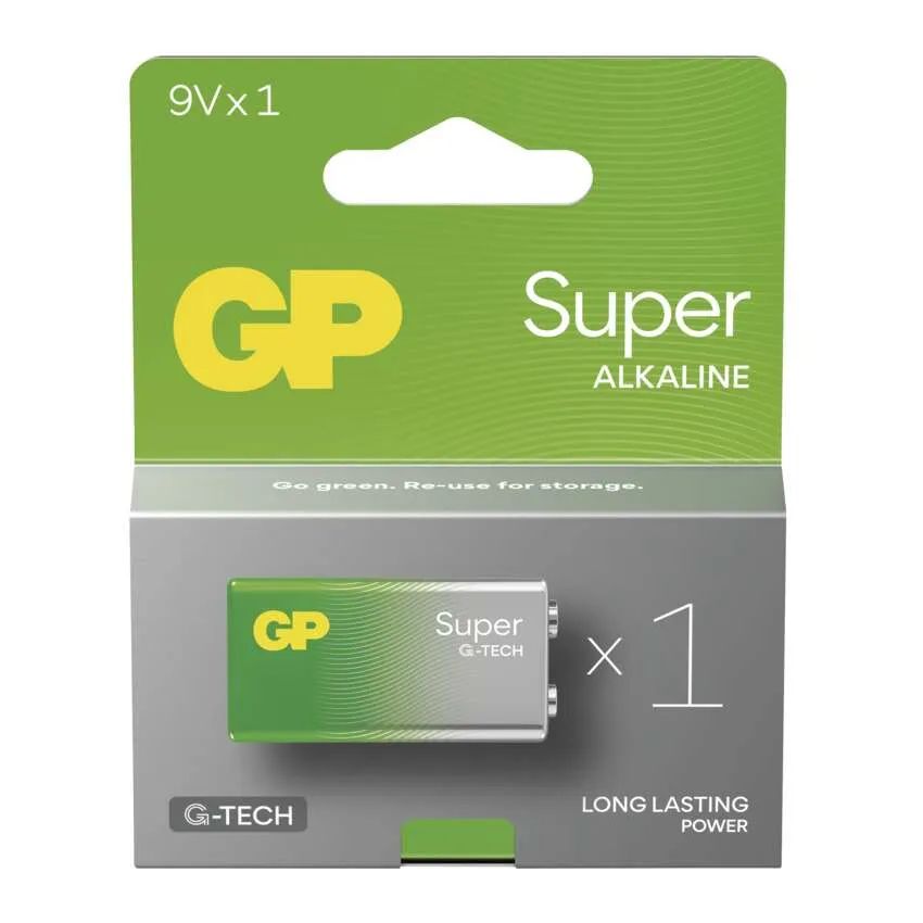 EMOS Alkalická baterie GP Super 9V (6LF22), 1ks B01511