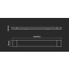 LED zářivkové svítidlo 146,6cm 50W 120lm/W