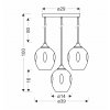 zavesny lustr aspa pro zarovku 3x e27 obr11