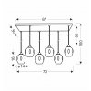 zavesny lustr aspa pro zarovku 6x e27 obr12