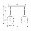 zavesny lustr aspa pro zarovku 2x e27 obr5