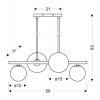 pol pl Lampa wiszaca sufitowa mosiadz 4xG9 Kama 34 73426 11592 3