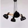 pol pl Lampa wiszaca regulowana czarna 4x40W E27 klosz czarny loft Reno 34 78155 71843 5