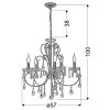 pol pl Zyrandol krysztalowy francuskie zloto 57cm 5xE14 Aurora 8579 3