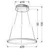 pol pl Lampa biala LED ring wiszaca okragla 18W 4000K Lune Candellux 31 64639 8291 2