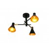 116745 6 pol pl lampa sufitowa czarno zlota mat regulowana 3x40w less 33 70975 8201 7