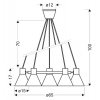 pol pl Lampa wiszaca czarno zlota matowa sufitowa 5x40W More Candellux 35 71163 8199 2