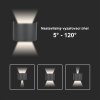 Černé fasádní LED svítidlo kulaté 5W IP65
