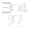 DimLED přijímač a stmívač pro jednobarevné LED pásky, 4 PWM frekvence