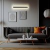 Černé LED lineární nástěnné svítidlo 16W IP65