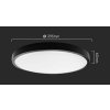 Černé přisazené LED svítidlo Plano kulaté 295mm 24W IP44