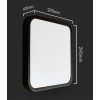 Černé přisazené LED svítidlo Plano čtvercové 295x295mm 24W IP44