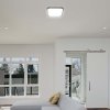 Černé přisazené LED svítidlo čtvercové 295x295mm 18W IP44 s pohybovým MW čidlem a DO