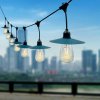 Designový solární LED světelný řetěz 15m 15x LED 3W IP44