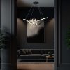 Černé závěsné LED svítidlo designové 72cm 24W