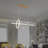 Zlaté závěsné LED svítidlo designové 86cm 16W