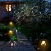 Černá zahradní lampa pro LED žárovku E27 29cm