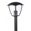 Černá zahradní lampa pro LED žárovku E27 60cm