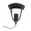 Černá zahradní lampa pro LED žárovku E27 60cm