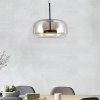 Černé závěsné LED svítidlo s jantarovým stínidlem 33cm 6W