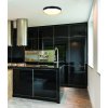 Černo-bílo-zlaté LED stropní svítidlo Manhattan kulaté 24W