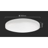 Bílé přisazené LED svítidlo kulaté 250mm 18W IP44 Premium