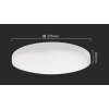 Bílé přisazené LED svítidlo kulaté 295mm 24W IP44 Premium