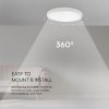 Bílé přisazené LED svítidlo kulaté 350mm 36W IP44 Premium