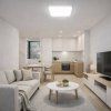 Bílé přisazené LED svítidlo Plano čtvercové 250x250mm 18W IP44 Premium