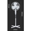 Ventilátor stojanový 40W 120cm