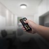 Černé přisazené LED svítidlo kulaté 295mm 18W IP44 Premium s pohybovým MW čidlem a DO