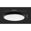 Černé přisazené LED svítidlo kulaté 295mm 18W IP44 Premium s pohybovým MW čidlem a DO