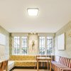 Černé přisazené LED svítidlo čtvercové 295x295mm 18W IP44 Premium s pohybovým MW čidlem a DO