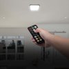 Černé přisazené LED svítidlo čtvercové 295x295mm 18W IP44 Premium s pohybovým MW čidlem a DO
