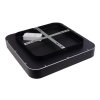 Černé LED stropní svítidlo hranaté 600x600mm 60W CCT