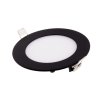 Černý vestavný LED panel kulatý 120mm 9W 24V RGB+CCT