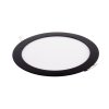 Černý vestavný LED panel kulatý 174mm 18W 24V RGB+CCT